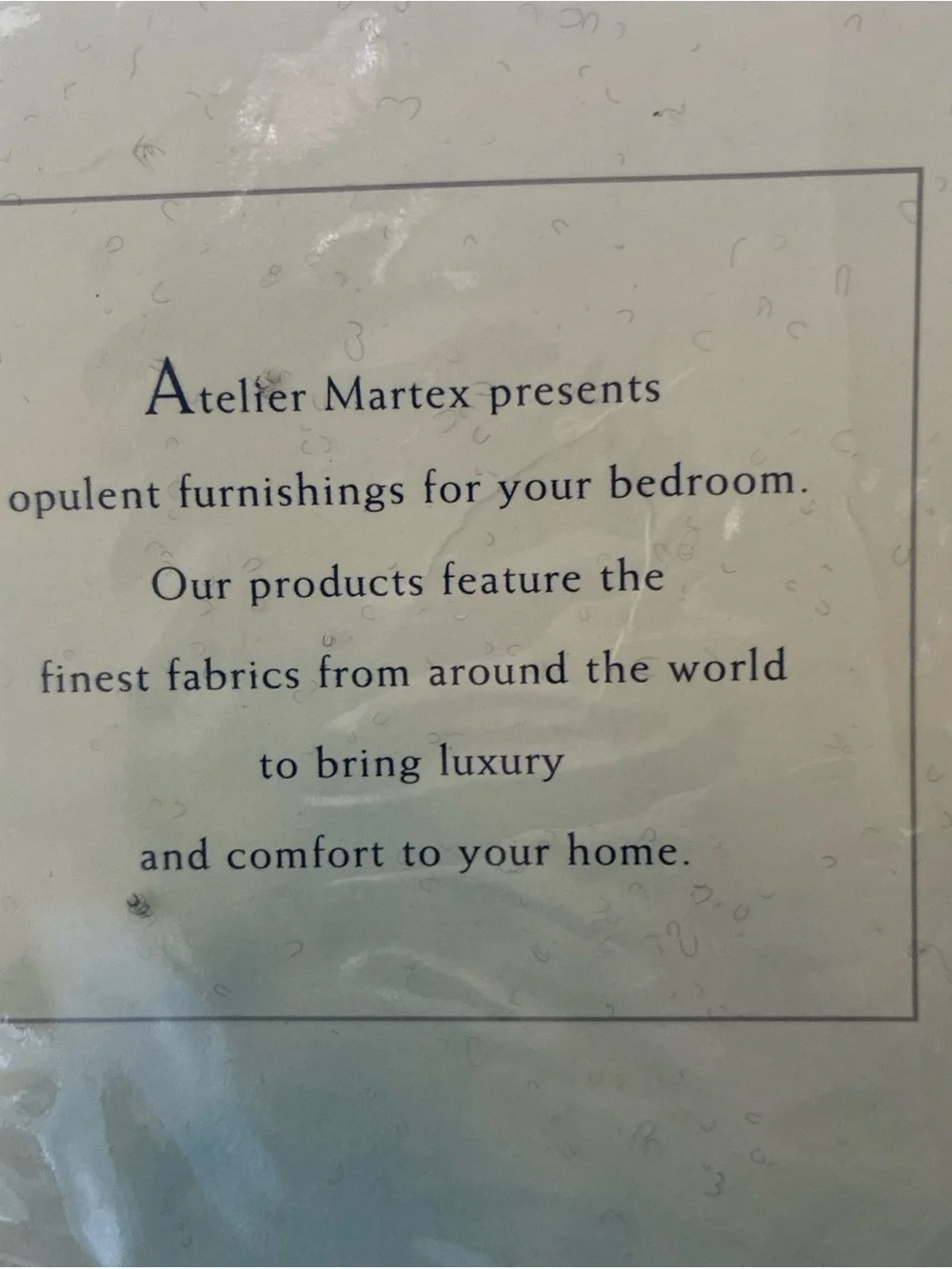 1 Atelier Martex Oval Black And Gold 26”x26” European Pillow Sham Vintage NEW